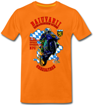 Preview: Oranges Biker/Bikerin Oberbayern Baiuvarii.eu T-shirt
